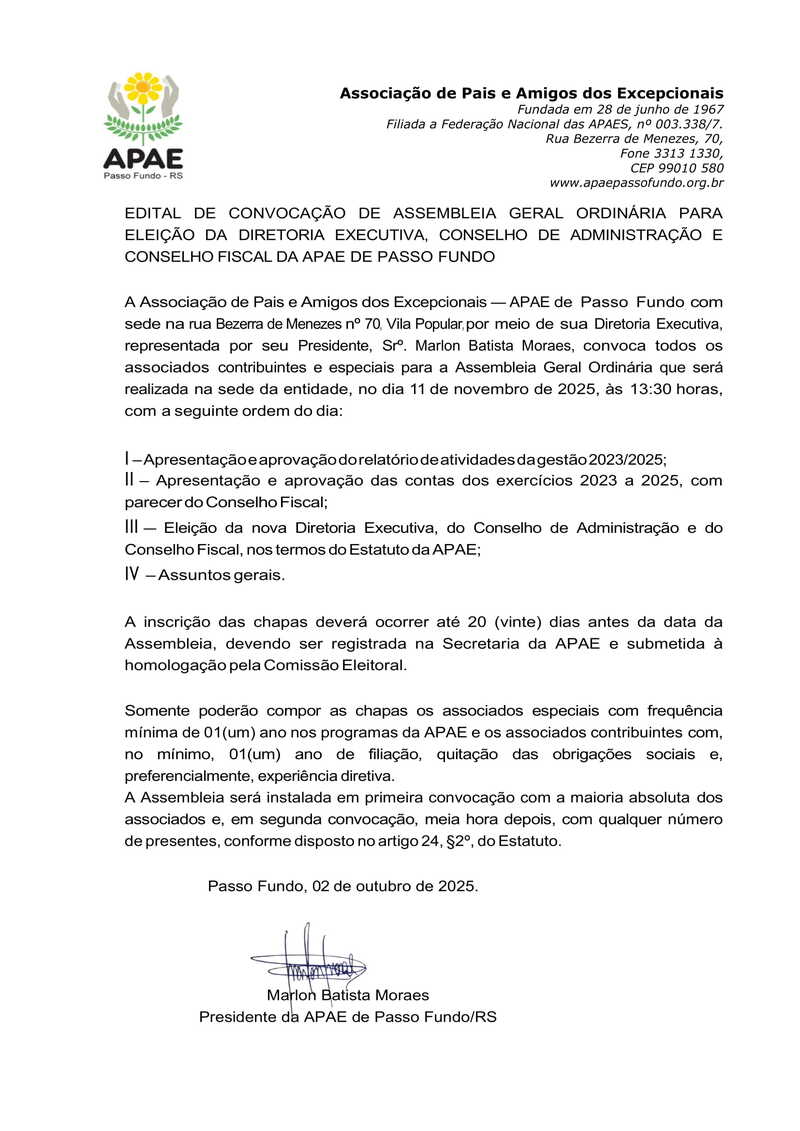 Edital elei%c3%a7%c3%a3o diretoria apae mandato 2026 a 2028 1